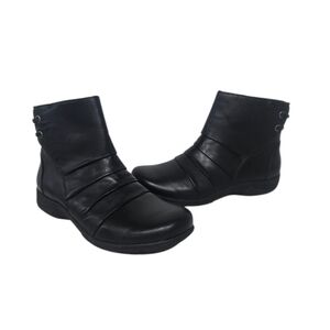 Clarks Black Ankle Boots